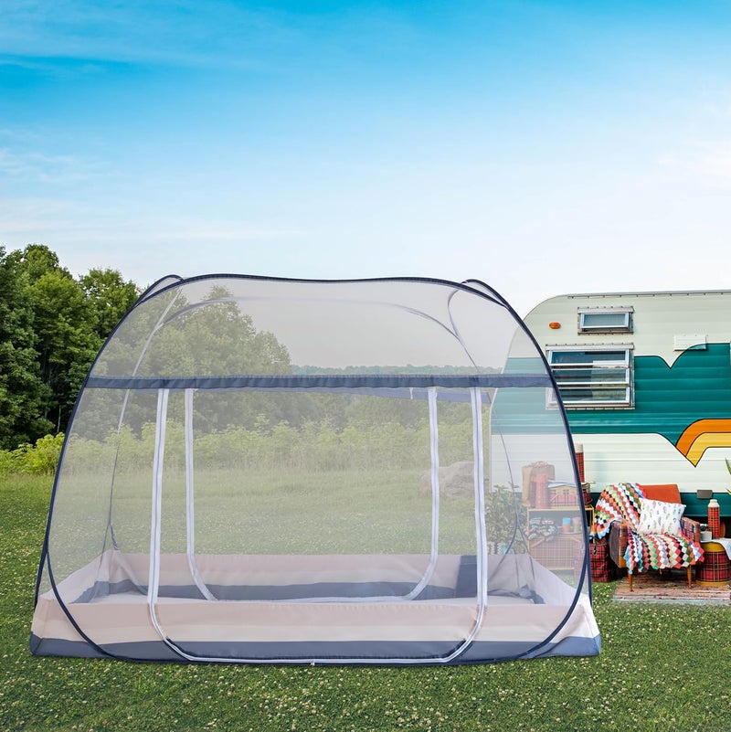 FENGJIDA Pop Up Mosquito Tent,Portable Design with ​Sealed Netting Bottom & Instant Foldable Frame | ​Indoor/Outdoor Use for Kids & Adults | Compact Travel Bag (L76 xW39 xH59) - Image 5